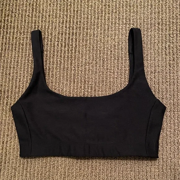 Outdoor Voices, Black, Double Time Bra, Size XS